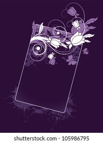 Abstract Floral Background. Eps10 Vector Illustration.