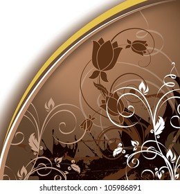 Abstract Floral Background. Eps10 Vector Illustration.Print