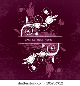 Abstract Floral Background. Eps10 Vector Illustration.