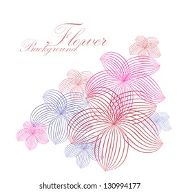 Abstract floral background. EPS10 Vector.