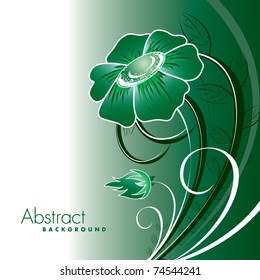 Abstract Floral Background. Eps10. Vector Illustration.