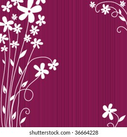 Abstract floral background with flower