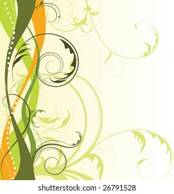 abstract floral background with free space your text