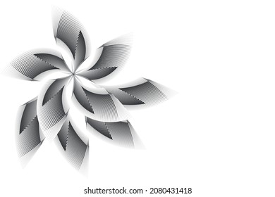 Abstract floral background, geometric dynamic pattern, vector modern design texture.