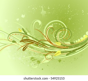 abstract floral background grunge