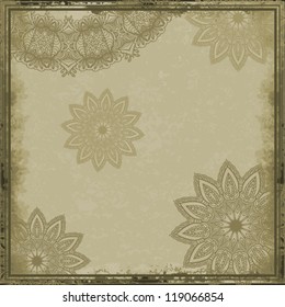 Abstract floral background. Grunge design