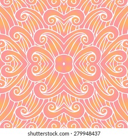 Abstract floral  background. Hand drawn vector illustration.