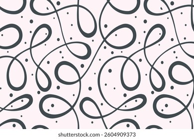 Abstract floral background with leaf seamless pattern.
