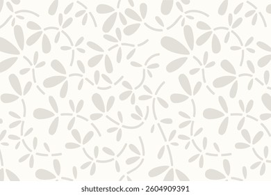 Abstract floral background with leaf seamless pattern.