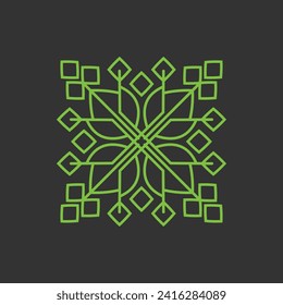Abstract floral background with leaves