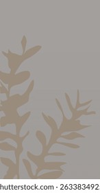 Abstract Floral Background For Mobile Stories Wallpaper Beige Vector Design