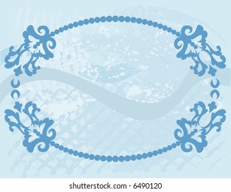 Abstract floral background with natural grunge textures. No Gradients.
