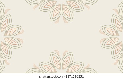 abstract floral background with abstract natural shape, leaf and floral ornament in soft color design