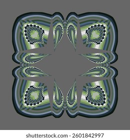 abstract floral background, op art creative pattern, ornament, vector decorative element