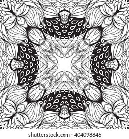 Abstract floral background Oriental ethnic mandala element for holiday, kaleidoscope, medallion, yoga, indian, arabic design