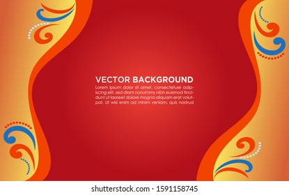 Abstract Floral Background - ornament vector