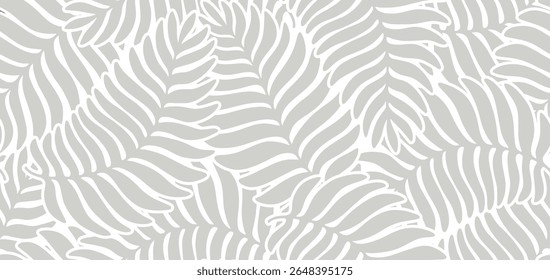 Fundo floral abstrato com padrão sem emenda de folha de palma.