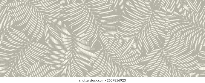 
Abstract floral background with palm leaves seamless pattern. matisse style.