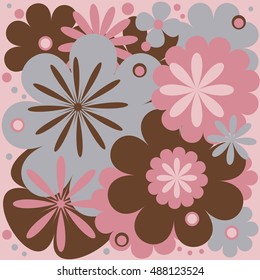 Abstract floral background. Background in pastel tones