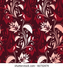 Abstract floral background with pattern