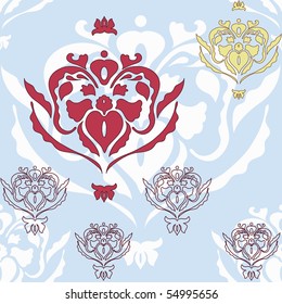 Abstract floral background with pattern