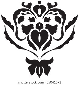 Abstract floral background with pattern
