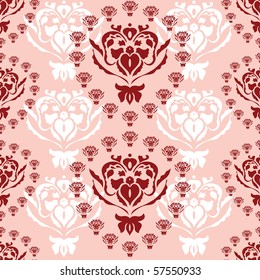 Abstract floral background with pattern