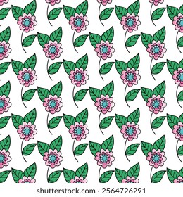 Abstract Floral Background Pattern Design