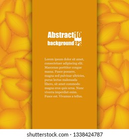 Abstract floral background with petals pattern. Brochure template. Eps10 Vector illustration