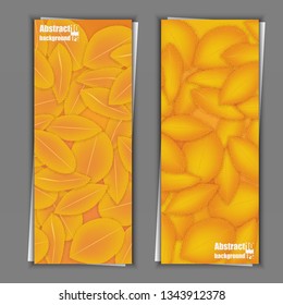 Abstract floral background with petals pattern. Banner template. Eps10 Vector illustration
