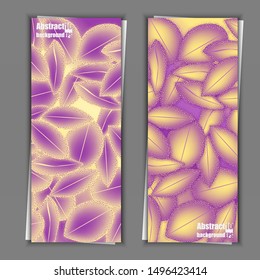Abstract floral background with petals pattern. Banner template. Eps10 Vector illustration