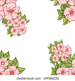 Abstract floral background with place for text