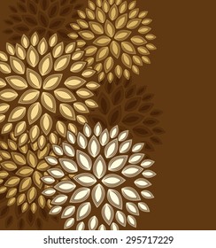 Abstract floral background with place for text