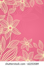 Abstract floral background with place for text