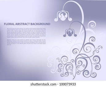 abstract floral background with place for your text