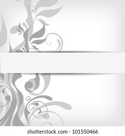abstract floral background with place for your text - vector illustration