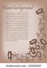 abstract floral background with place for your text