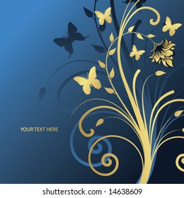 abstract floral background with place for your text