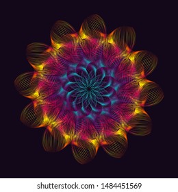 Abstract floral background with place for your text.