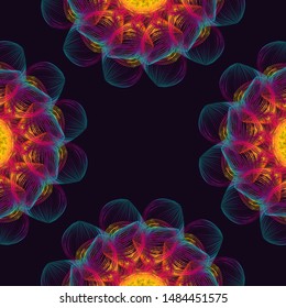 Abstract floral background with place for your text.