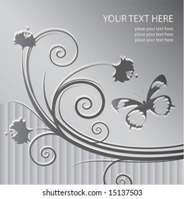 abstract floral background with place for your text