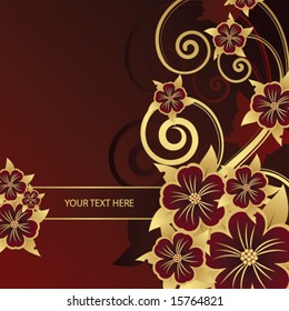 abstract floral background with place for your text
