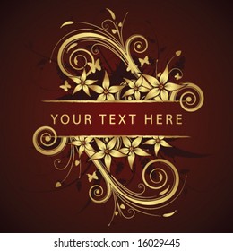 abstract floral background with place for your text