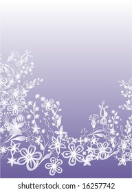 Abstract floral background with place for your text