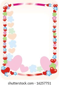 Abstract floral background with place for your text