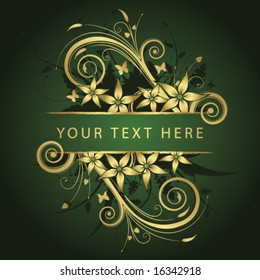 abstract floral background with place for your text