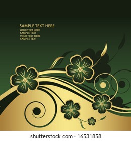 abstract floral background with place for your text