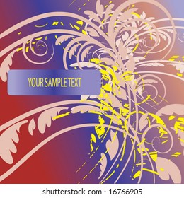 abstract floral background with place for your text