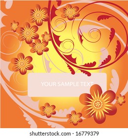 abstract floral background with place for your text