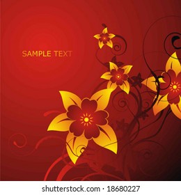 abstract floral background with place for your text